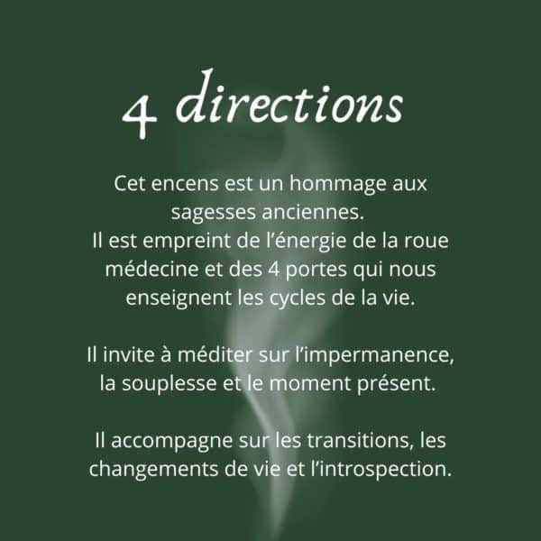 Océane Joliet Encens explications 4 DIRECTIONS